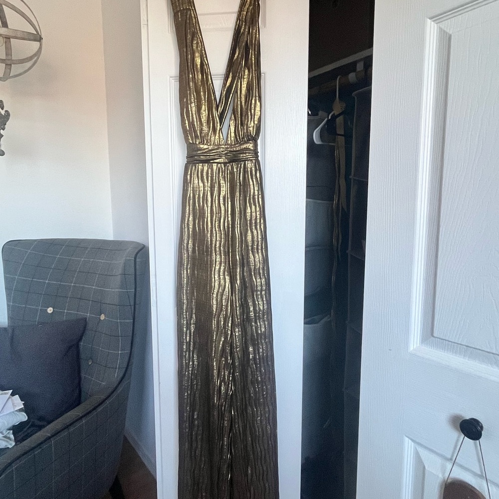 Gold Metallic Jumpsuit